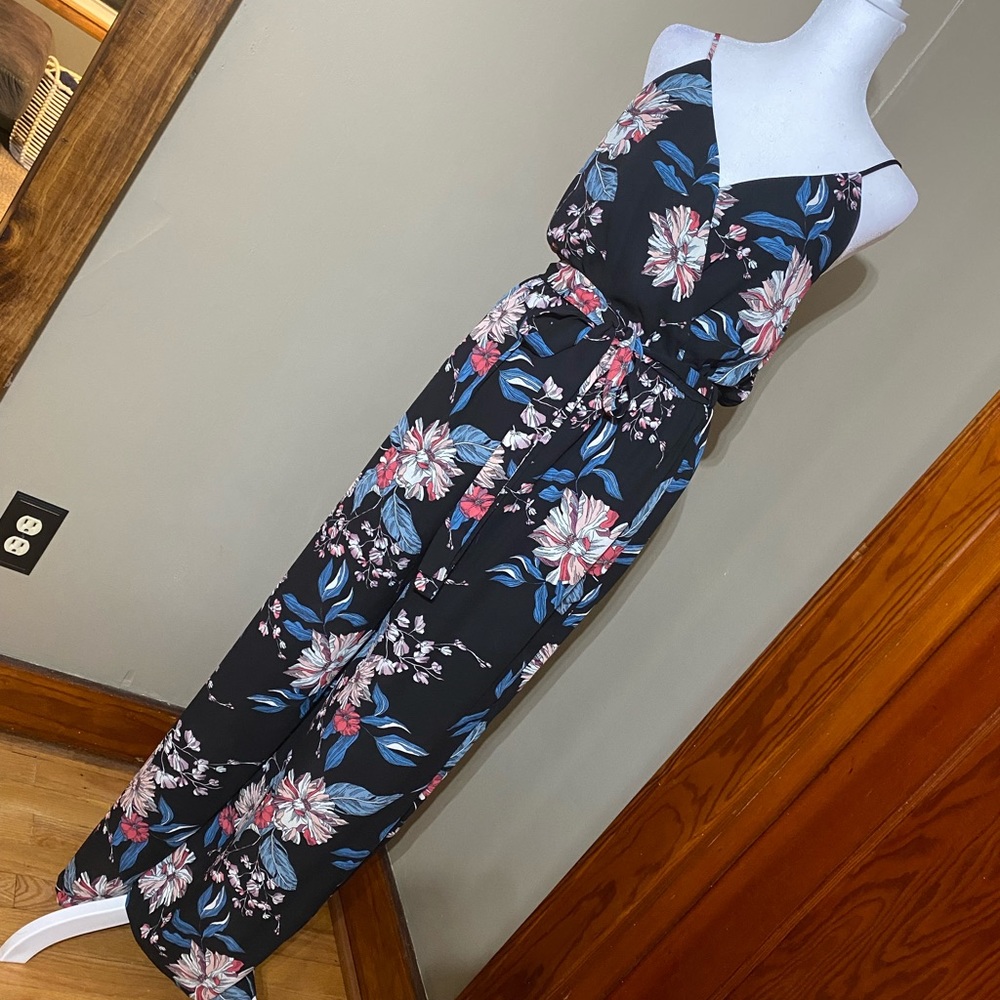 Floral Sleeveless Jumpsuit - S